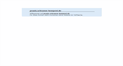 Desktop Screenshot of praxis.schramm-kempeni.de